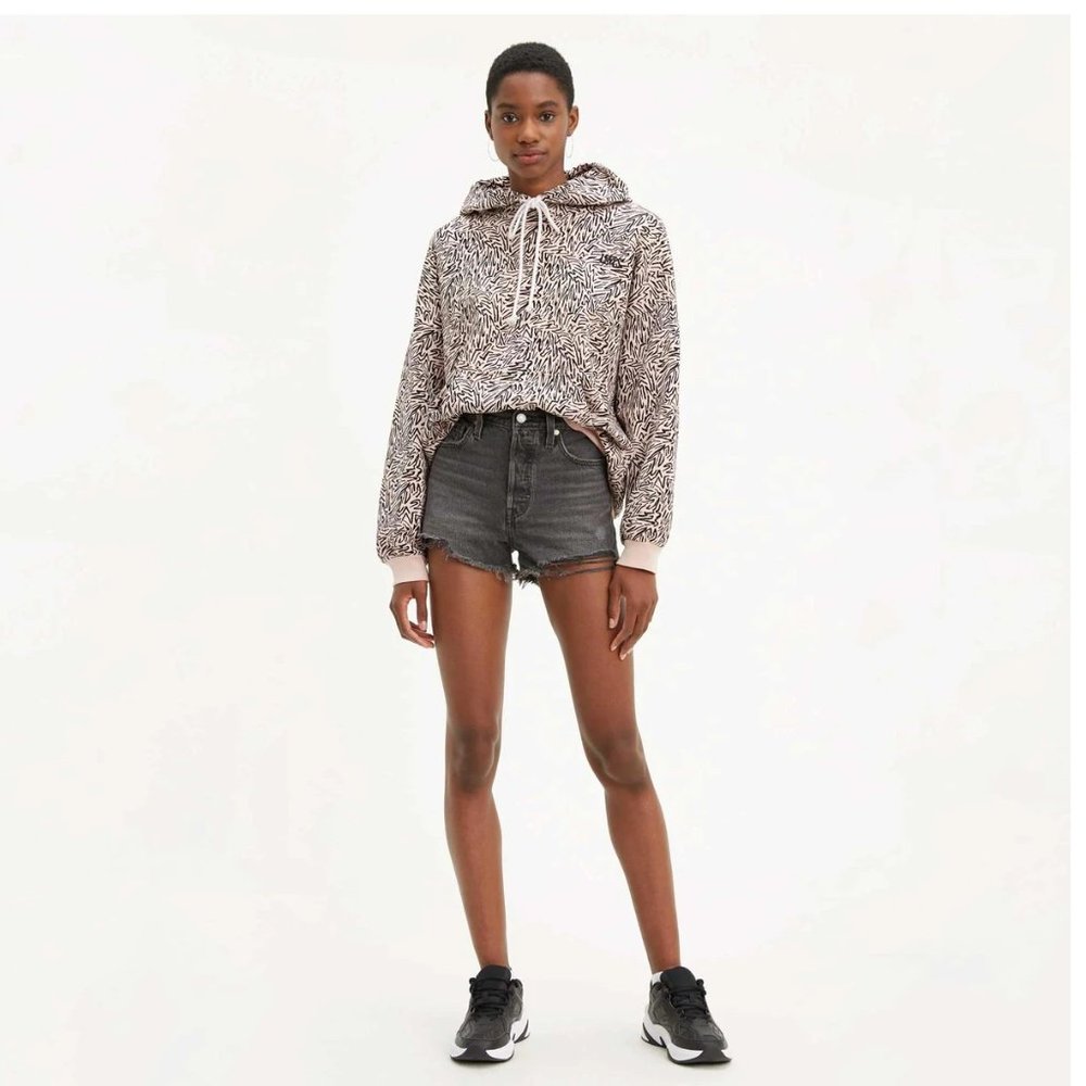 Levi's 501 Original Women's Shorts in Eat Your Words / Size 27 / High Rise Black